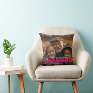 Personalzed Photo Keepsake GRANDMA Gift Cushion