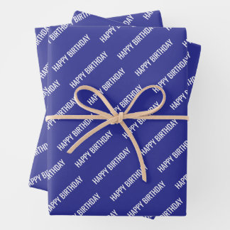 PERSONALZIED NAME STYLISH MODERN HAPPY BIRTHDAY  WRAPPING PAPER SHEET