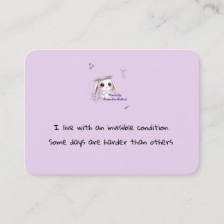 Personalzied Support Contact Card with Bunny 