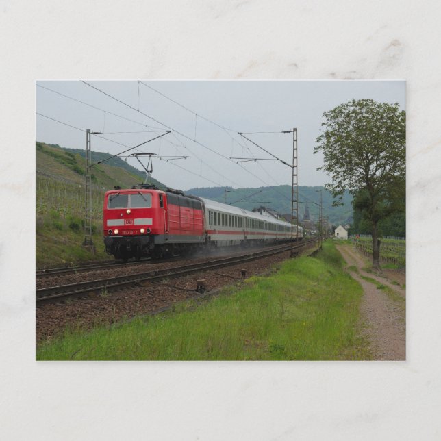 Personenzug in Pommern Postcard (Front)