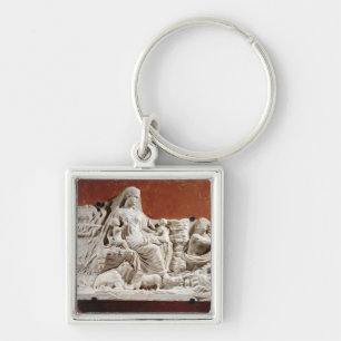 Personification of the earth mother, allegorical r key ring