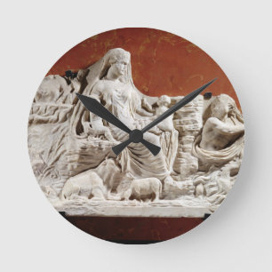 Personification of the earth mother, allegorical r round clock