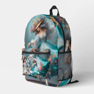 PERSONILIZE TEXT AND PICTURE PRINTED BACKPACK