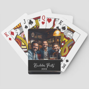 Personized bachelor party memory playing cards