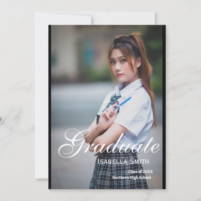 Personlaized Graduation Party Invitation (Front)