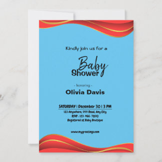 Personlaized Safari Baby Shower Invitation