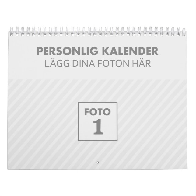 Personlig 2024 familjekalender fotokalender årskal calendar (Cover)