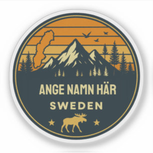 Personligt ortnamn Sverige runt design