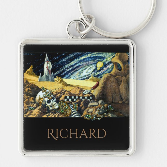 Personlized Alien Archaeology  Key Ring (Front)