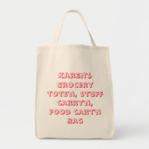 Personlized grocery bag