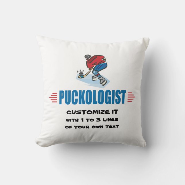 Personlized Ice Hockey Cushion (Front)