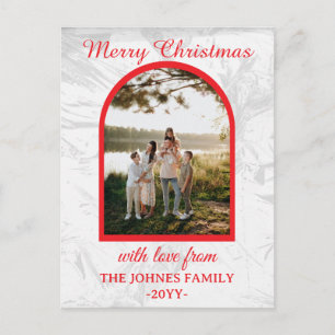 Personlized Merry Christmas Photo Holiday Postcard