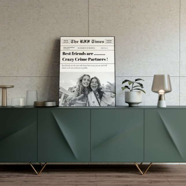 Personlized The BestFriend Times Newspapers Unique Poster (Creator Uploaded)