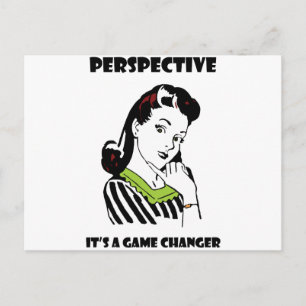 Perspective - It's a Game Changer Postcard