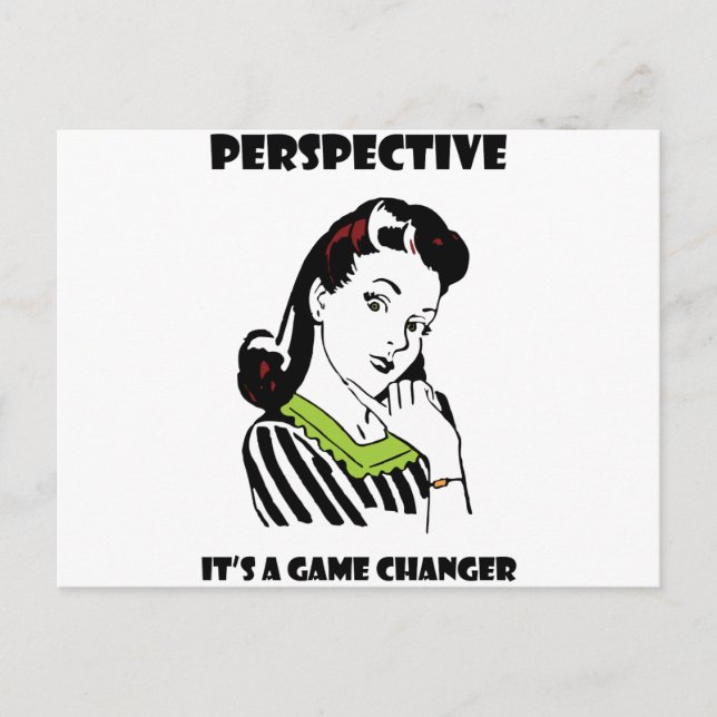 Perspective - It's a Game Changer Postcard (Front)