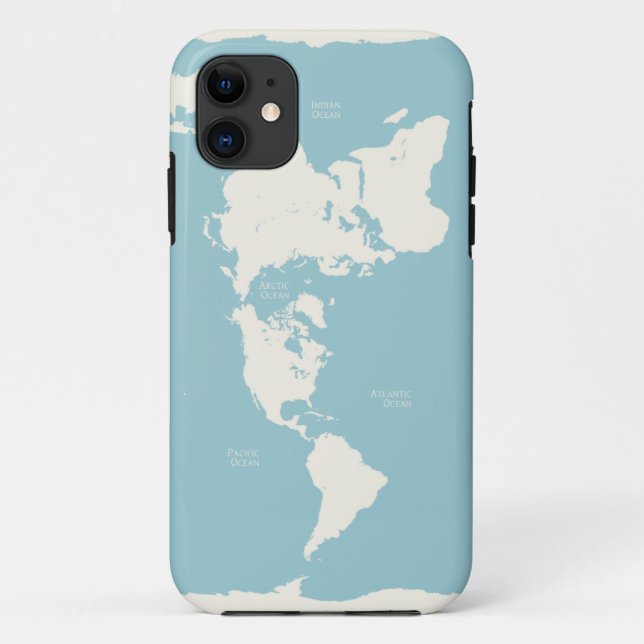 Perspective Matters World Map Case-Mate iPhone Case (Back)