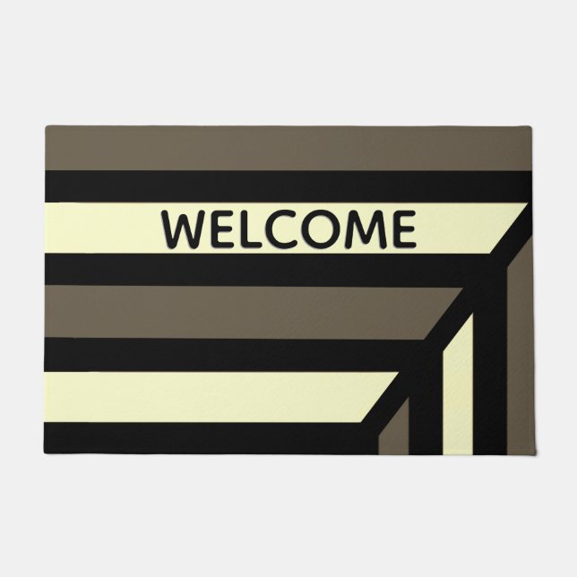 Perspective Modern Stripe Doormat (Front)