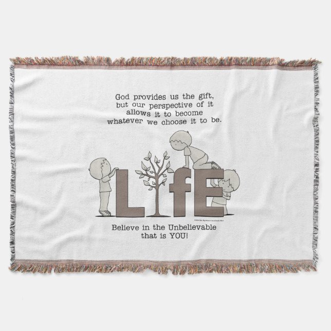 Perspective of Life Throw Blanket (Front)