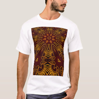 Perspective of Pistil and flower batik Pattern,  f T-Shirt