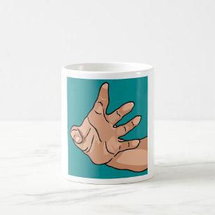 Perspective Reaching Hand Coffee Mug