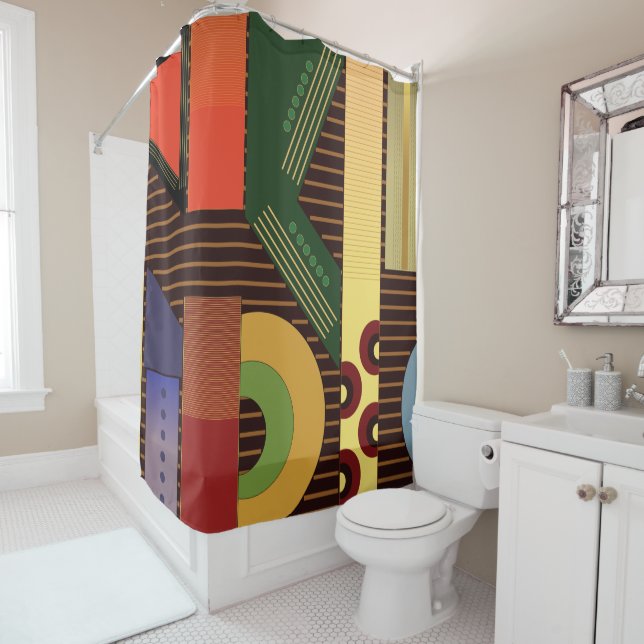 Perspective Shower Curtain (In Situ)