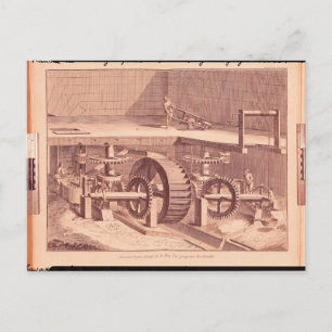Perspective view of a 'Patouillet' Postcard