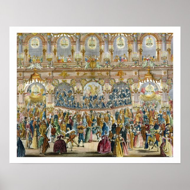 Perspective View of the Ballroom, constructed in t Poster (Front)