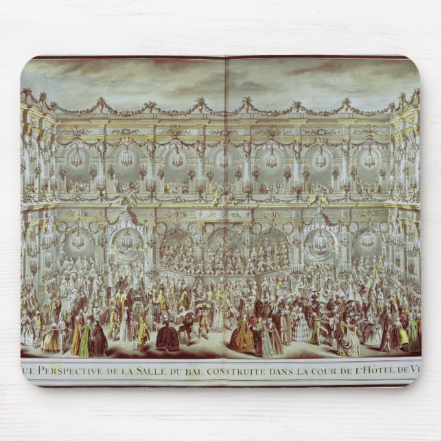 Perspective view of the ballroom constructed mouse pad (Front)