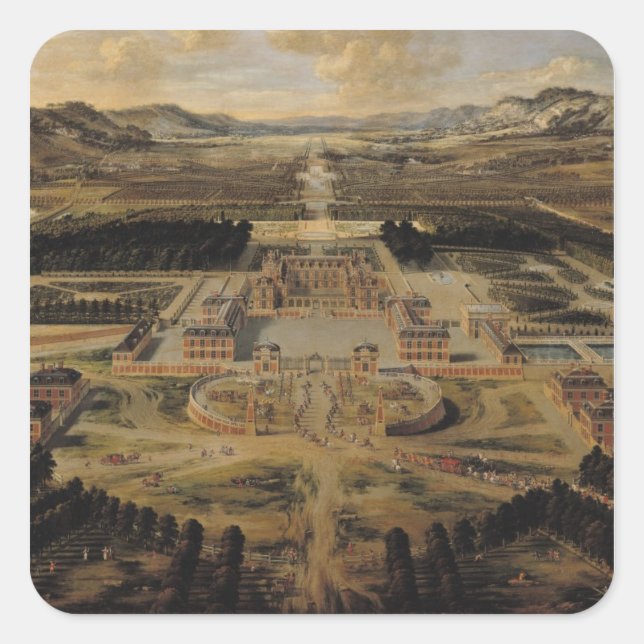 Perspective view of the Chateau Square Sticker (Front)