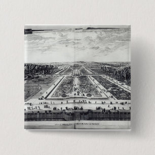Perspective View of the Garden 15 Cm Square Badge