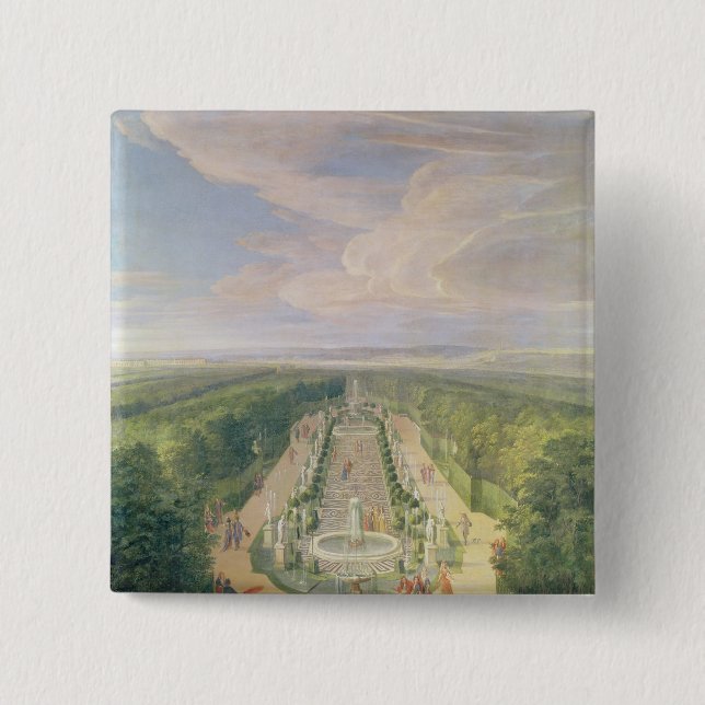 Perspective View of the Grove 15 Cm Square Badge (Front)