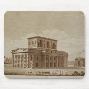 Perspective view of the house of the director mouse pad