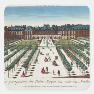Perspective view of the Palais Royal Square Sticker