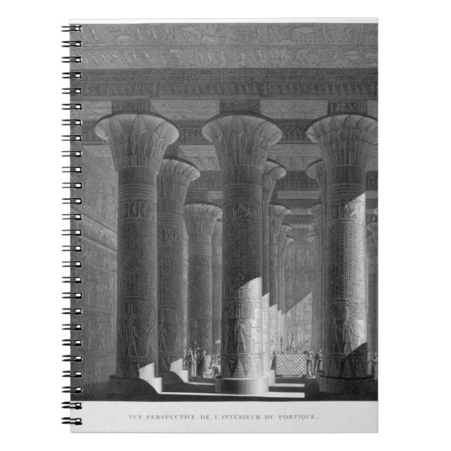 Perspective view of the portico interior, Esne (La Notebook (Front)