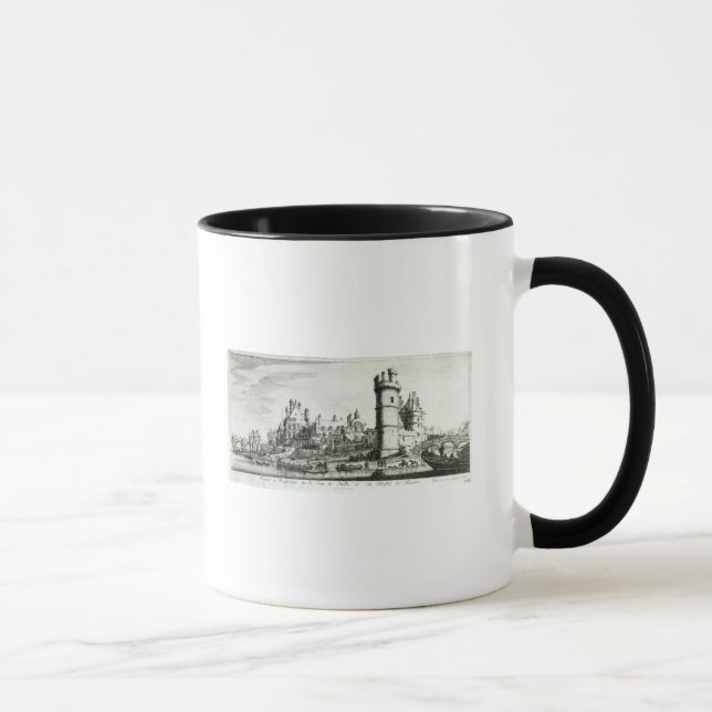 Perspective view of the Tour de Nesle Mug (Right)
