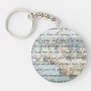 Persuasion Letter double-sided Key Ring