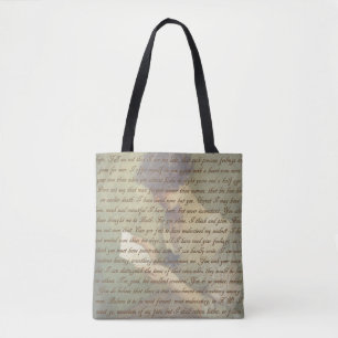 Persuasion Letter Tote Bag