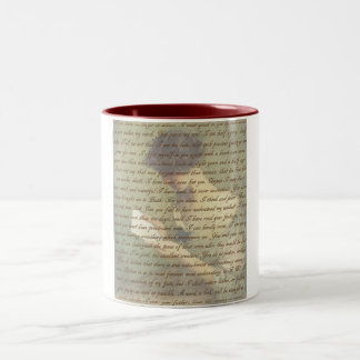 Persuasion Letter Two-Tone Coffee Mug