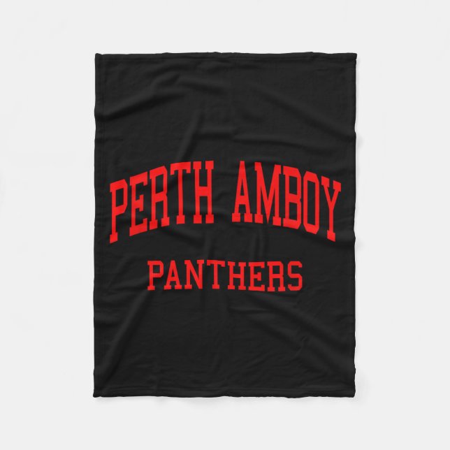 Perth Amboy High School Hs Perth Amboy Nj Retro  Fleece Blanket (Front)