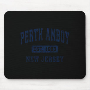 Perth Amboy New Jersey Nj Vintage Established Comf Mouse Pad