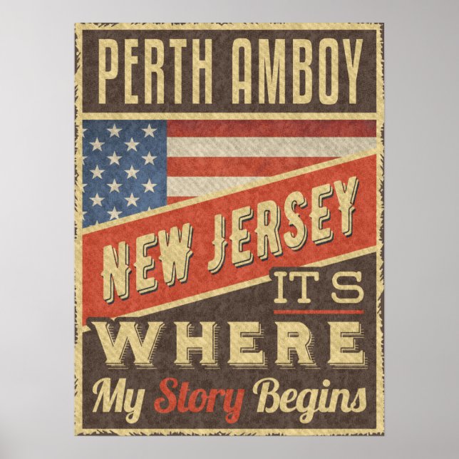 Perth Amboy New Jersey Poster (Front)