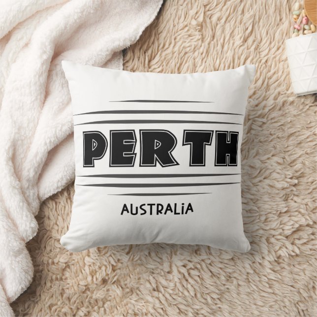 Perth Australia City Sign Cushion (Blanket)