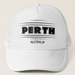 Perth Australia City Sign Trucker Hat