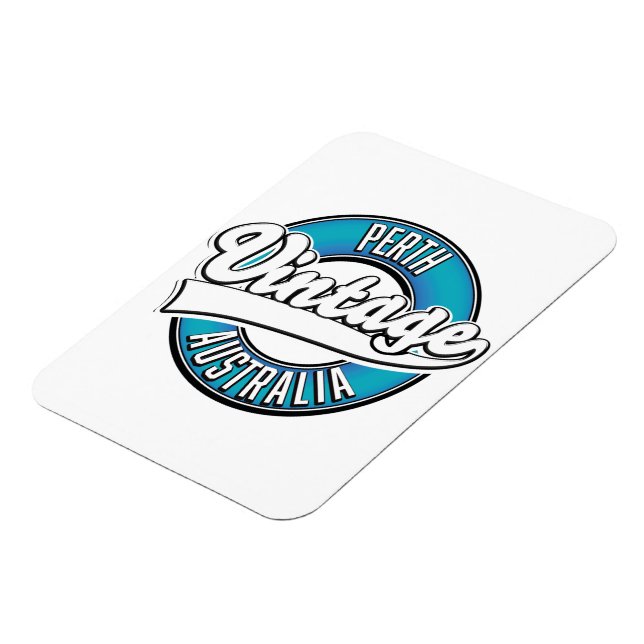 Perth Australia vintage logo Magnet (Left Side)
