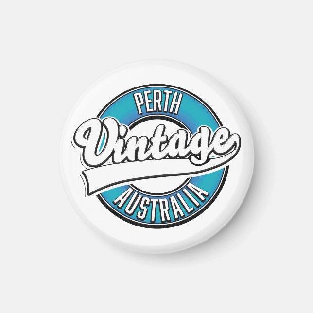 Perth Australia vintage logo Magnet (Front)