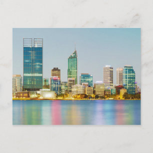 Perth CBD from Mill Point Perth Western Australia Postcard