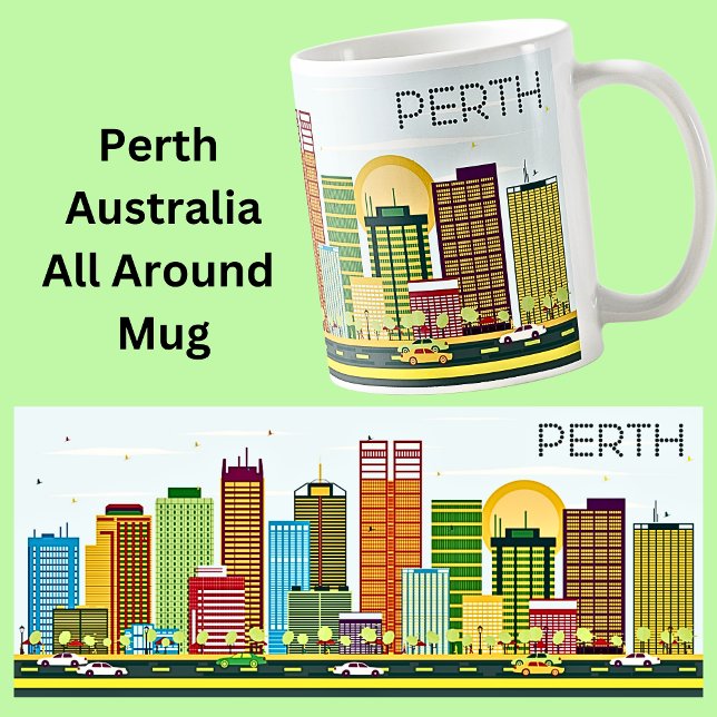 PERTH City Illustration Coffee Mug (Creator Uploaded)