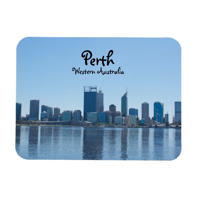 Perth City Skyline at Daytime Magnet (Horizontal)