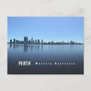 Perth City Skyline Western Australia Postcard