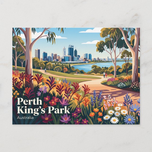 Perth King's Park Australia Postcard (Front)